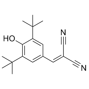 Tyrphostin A9结构式
