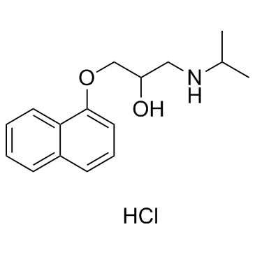 Propranolol hydrochloride结构式