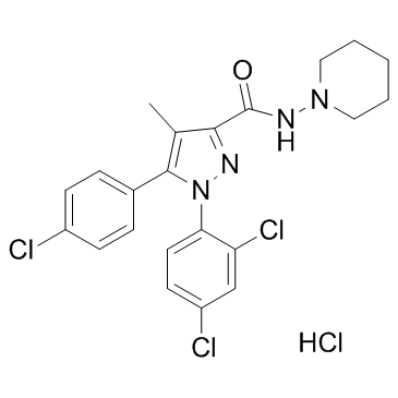 Rimonabant Hydrochloride结构式