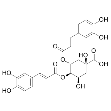 3,4-Dicaffeoylquinic acid结构式