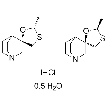 Cevimeline hydrochloride hemihydrate结构式
