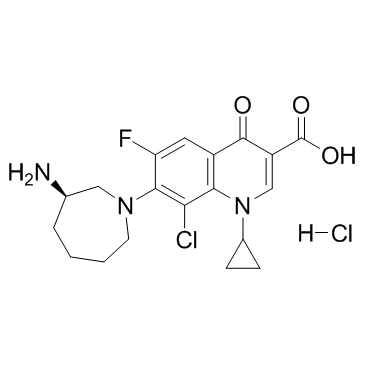 Besifloxacin Hydrochloride结构式