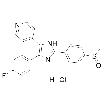 SB 203580 hydrochloride结构式