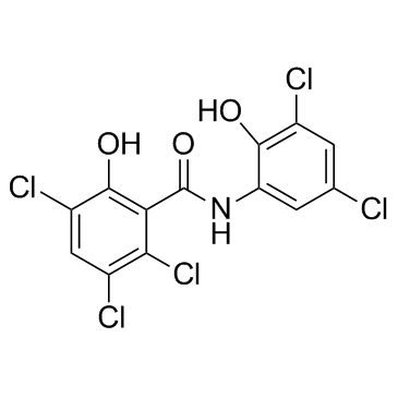 Oxyclozanide结构式