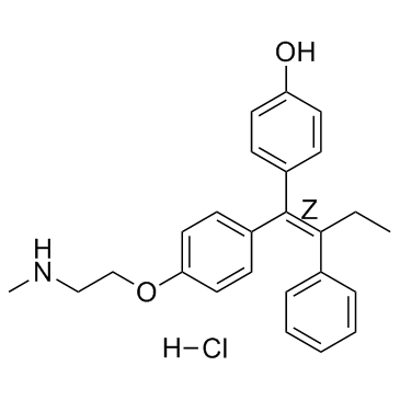 Endoxifen Z-isomer hydrochloride结构式