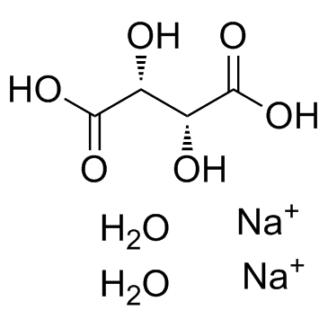 Tartaric acid disodium dihydrate结构式