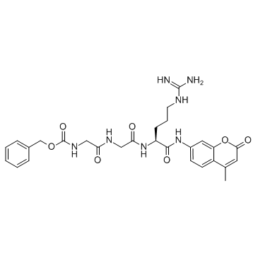 Z-Gly-Gly-Arg-AMC结构式