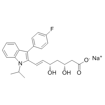 Fluvastatin sodium结构式