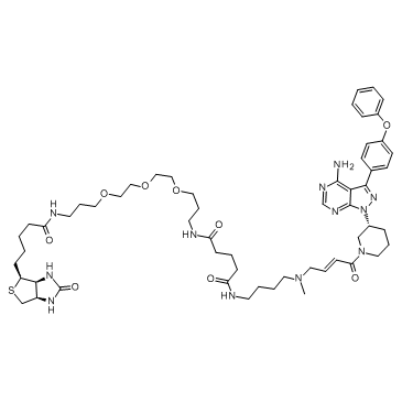 Ibrutinib-biotin结构式