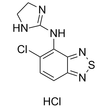 Tizanidine hydrochloride结构式