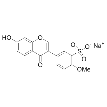 Sodium formononetin-3-sulfonate结构式