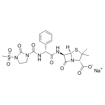 Mezlocillin sodium结构式