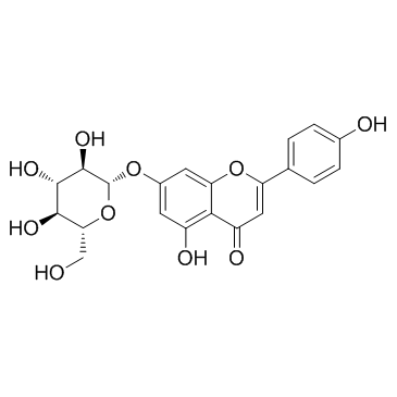 Apigenin 7-glucoside结构式