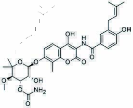 新生霉素分子结构式