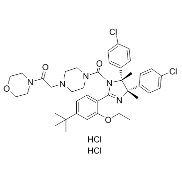 p53 and MDM2 proteins-interaction-inhibitor dihydrochloride结构式