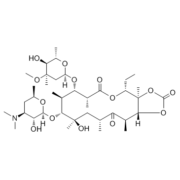 Erythromycin Cyclocarbonate结构式