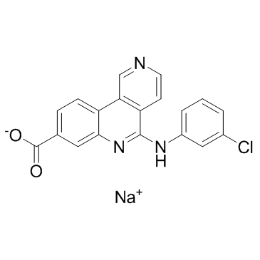 CX-4945 sodium salt结构式