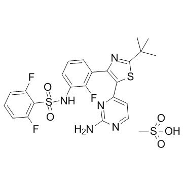 Dabrafenib Mesylate结构式