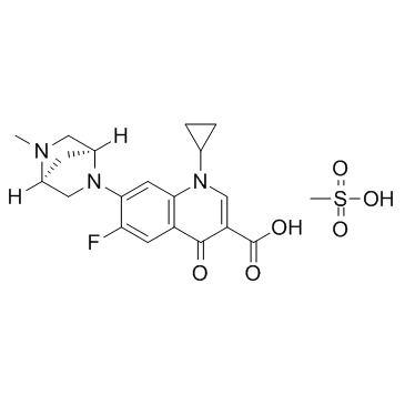 Danofloxacin mesylate结构式