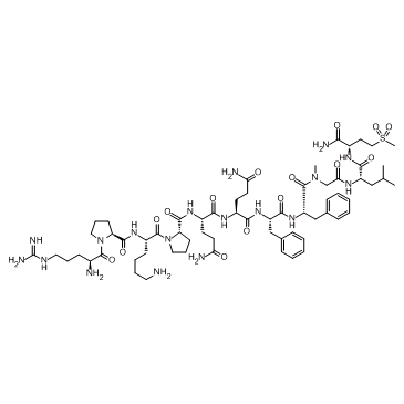 [Sar9,Met(O2)11]-Substance P结构式