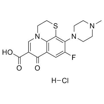 Rufloxacin hydrochloride结构式