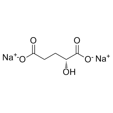 D-alpha-Hydroxyglutaric acid disodium salt结构式