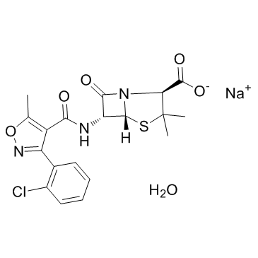 Cloxacillin sodium monohydrate结构式