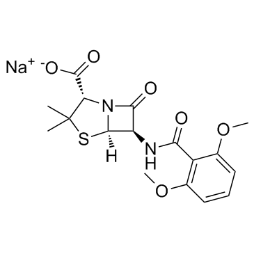 Methicillin sodium salt结构式