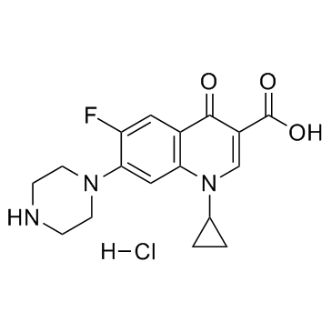 Ciprofloxacin hydrochloride结构式