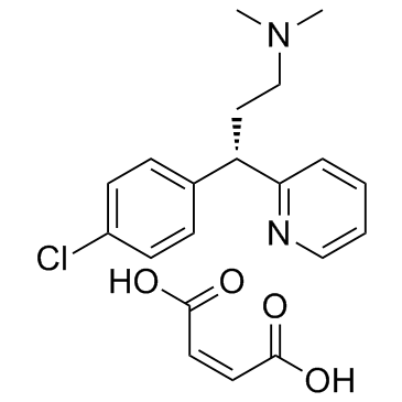 Dexchlorpheniramine maleate结构式