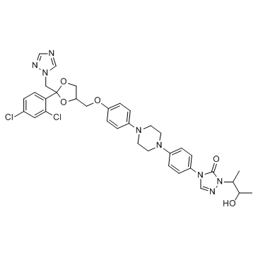 Itraconazole metabolite Hydroxy Itraconazole结构式