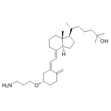 3-O-(2-Aminoethyl)-25-hydroxyvitamin D3结构式