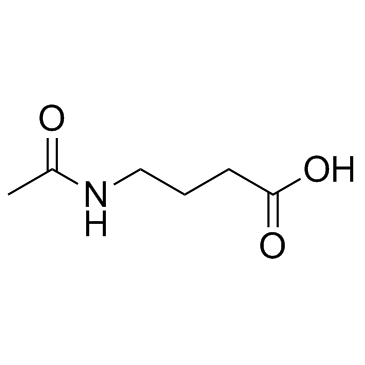 4-Acetamidobutanoic acid结构式