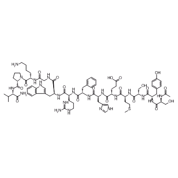 α-Melanocyte-Stimulating Hormone (MSH), amide结构式