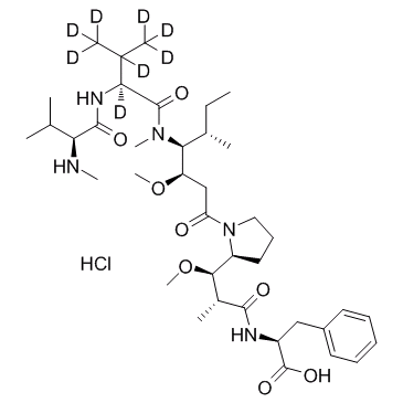 D8-MMAF hydrochloride结构式