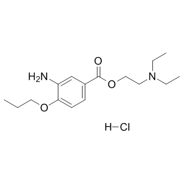 Proparacaine Hydrochloride结构式