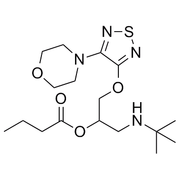 (RS)-Butyryltimolol结构式