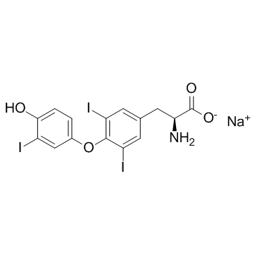3,3,5-Triiodo-L-thyronine sodium结构式