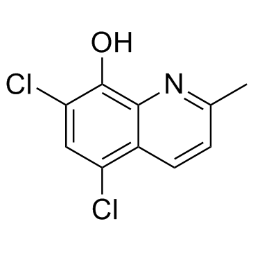 Chlorquinaldol结构式