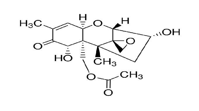 15-O-乙酰脱氧瓜萎镰菌醇结构式