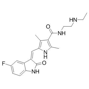 N-Desethyl Sunitinib结构式