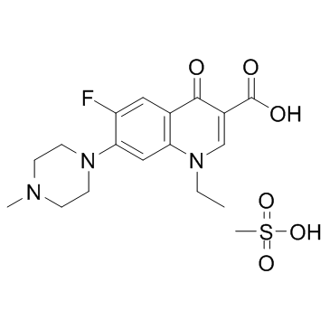 Pefloxacin mesylate结构式