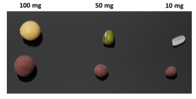 组织取样量图例