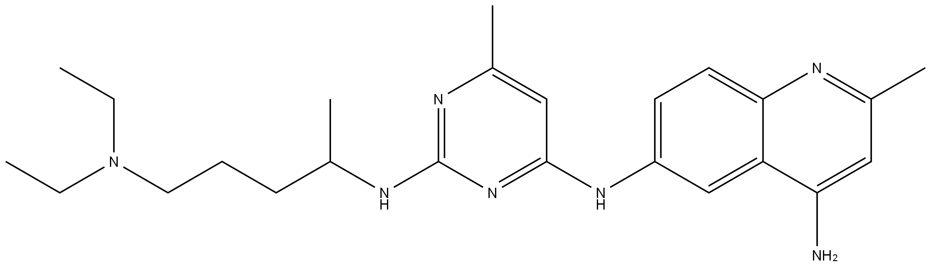 N6-[2-[[4-(二乙基氨基)-1-甲基丁基]氨基]-6-甲基-4-嘧啶基]-2-甲基-4,6-喹啉二胺