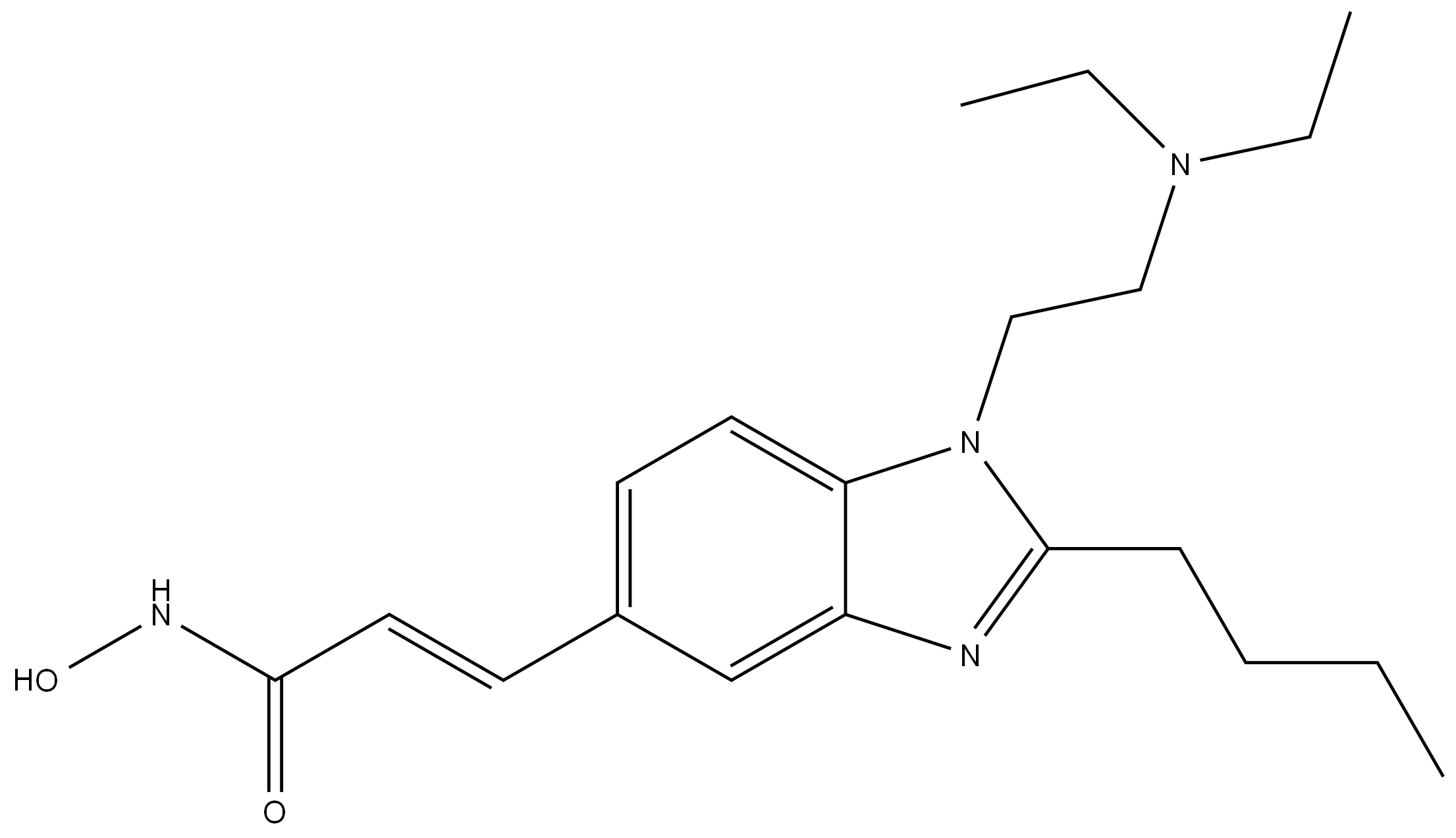 (2E)-3-[2-丁基-1-[2-(二乙基氨基)乙基]-1H-苯并咪唑-5-基]-N-羟基丙烯酰胺