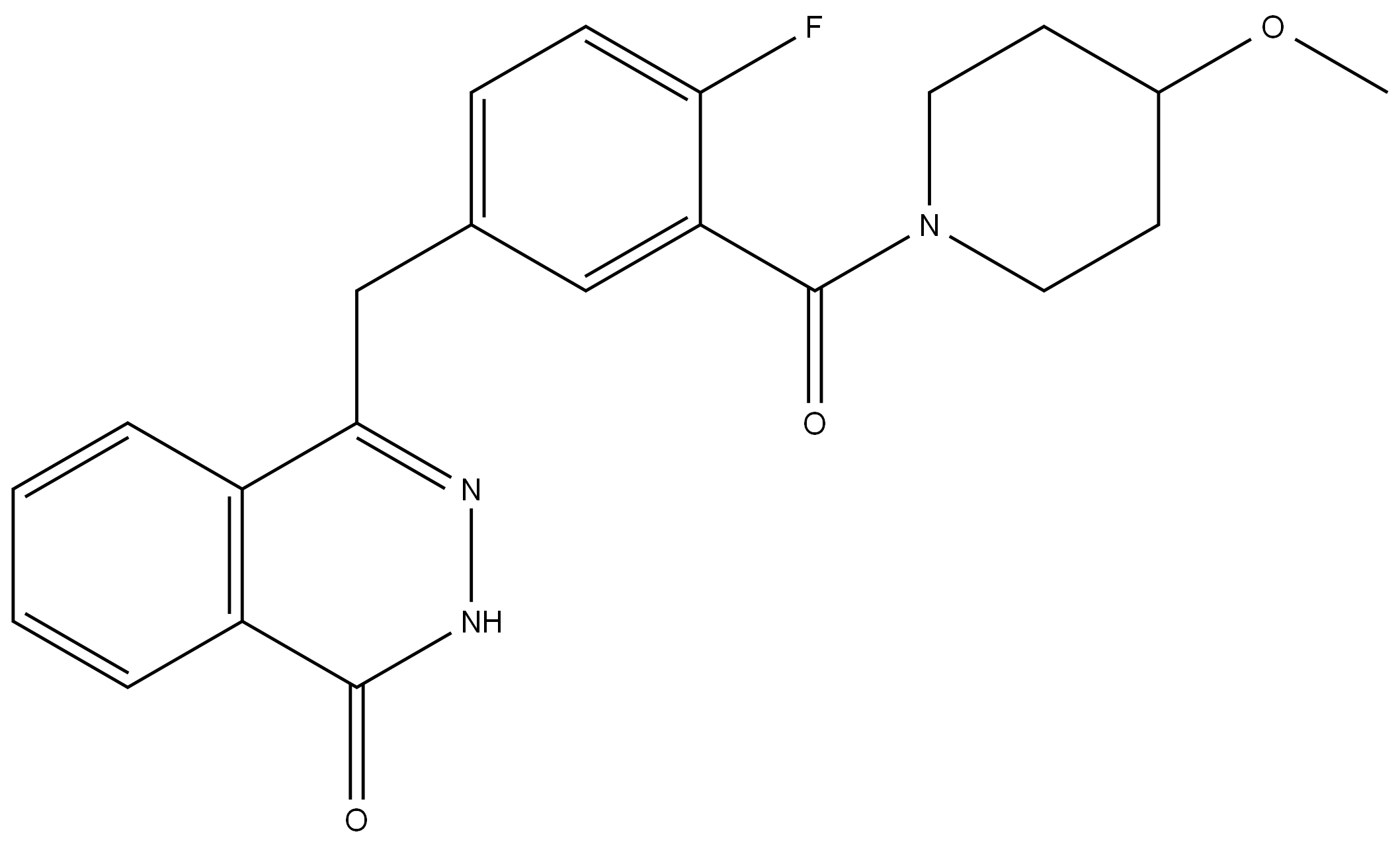 4-[4-氟-3-[(4-甲氧基哌啶-1-基)羰基]苄基]酞嗪-1(2H)-酮