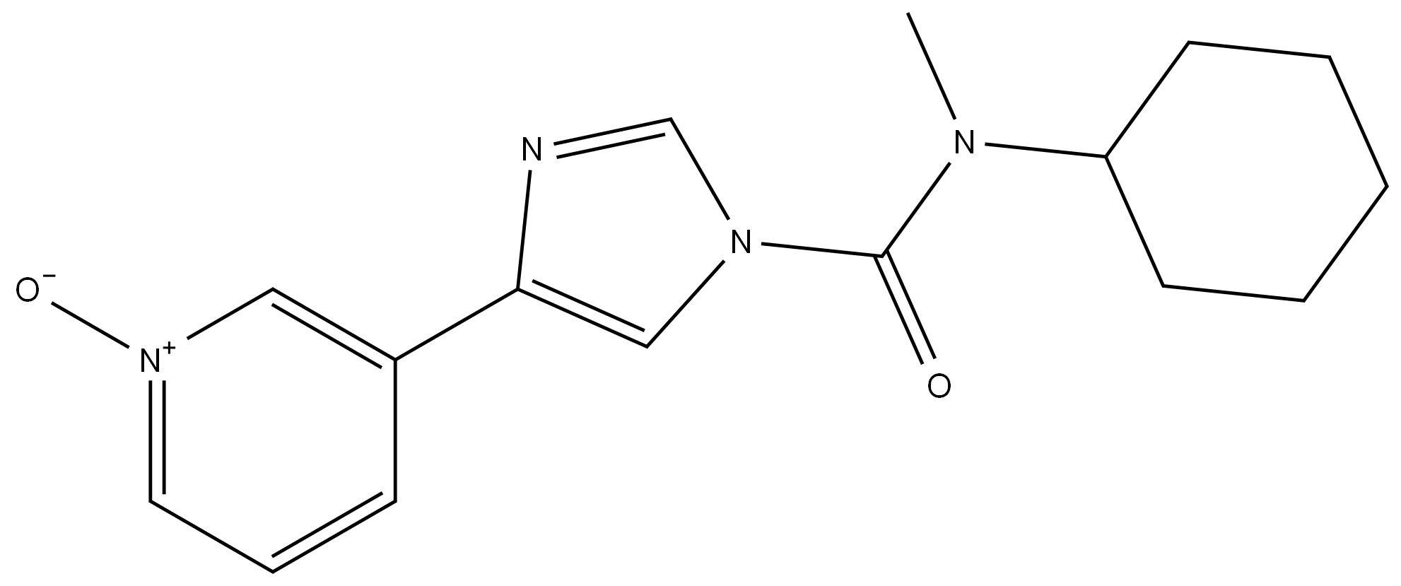 3-(1-(环己基(甲基氨基甲酰基)-1H-咪唑-4-基)吡啶1-氧化物