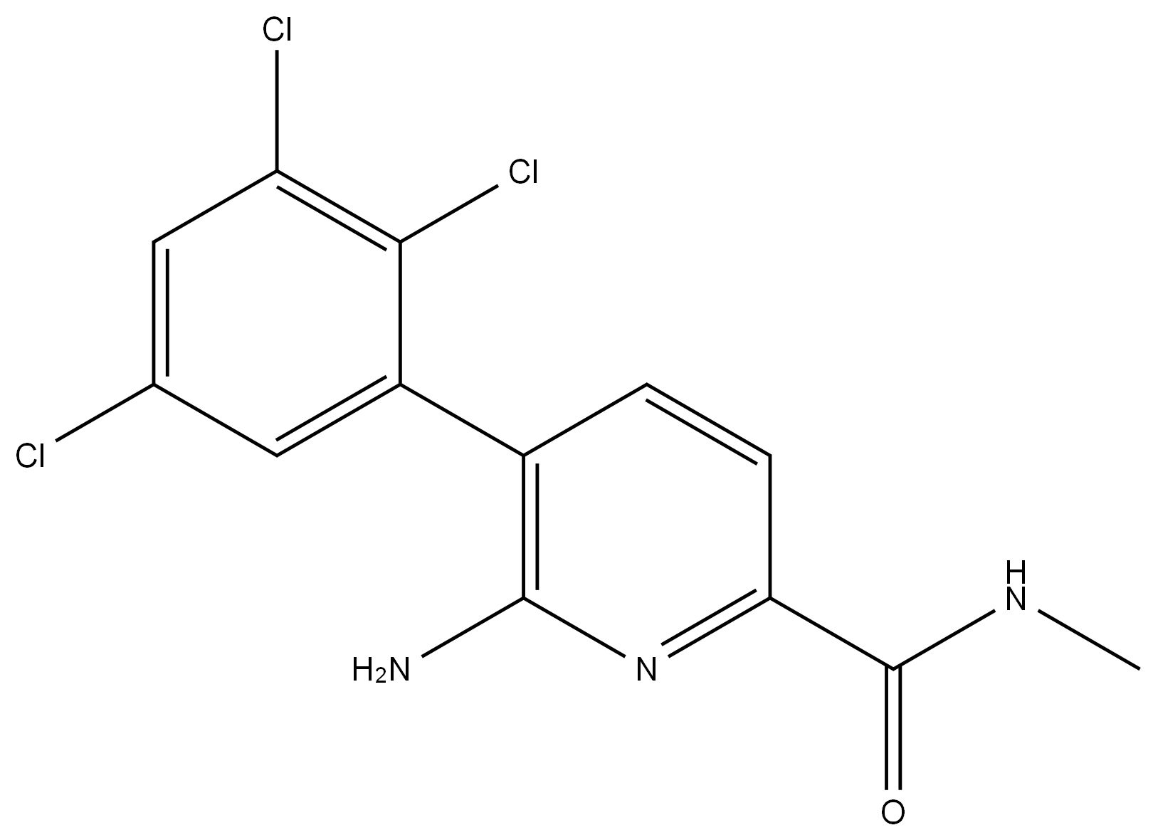 2 - 吡啶甲酰胺,6 - 氨基-N-甲基-5 - (2,3,5 - 三氯苯基) -
