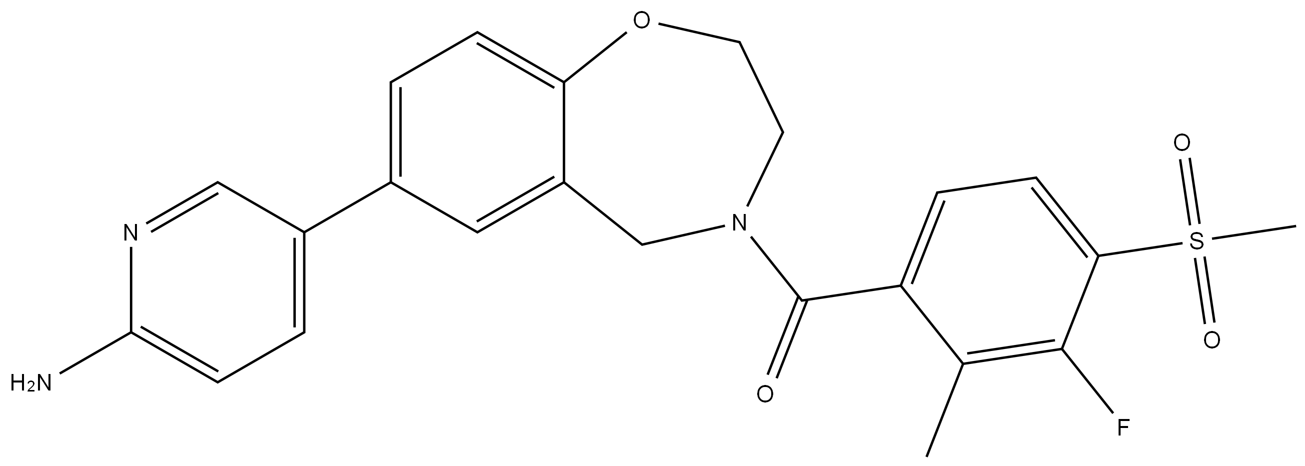 [7-(6-氨基-3-吡啶基)-2,3-二氢-1,4-苯并氧氮杂卓-4(5H)-基][3-氟-2-甲基-4-(甲基磺酰基)苯基]-甲酮