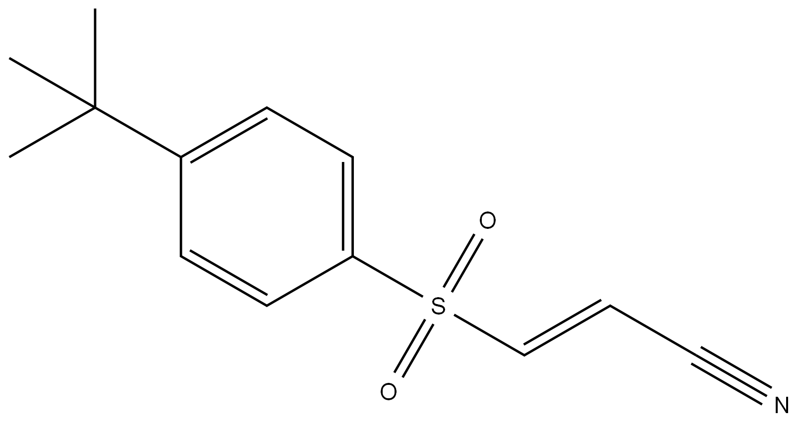 (2E)-3-[[4-叔丁基苯基]磺酰基]-2-丙烯腈